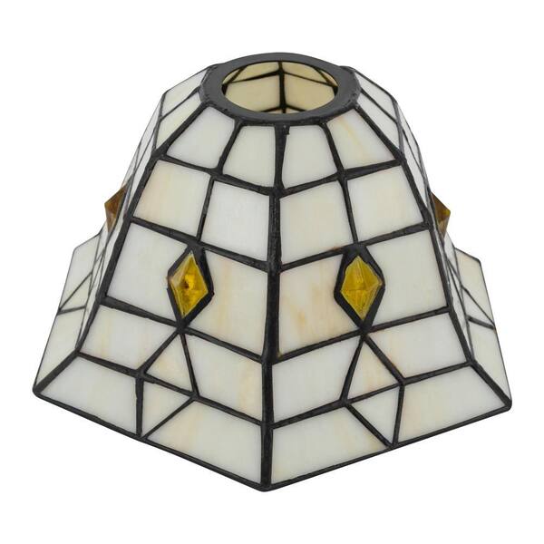 OUKANING 7.87 in. 1-Light Copper Vintage Semi-Flush Mount Ceiling