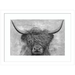 "Norwegian Bison" by Marie Elaine Cusson 1-Piece Framed Giclee Nature Art Print 13 in. x 17 in.