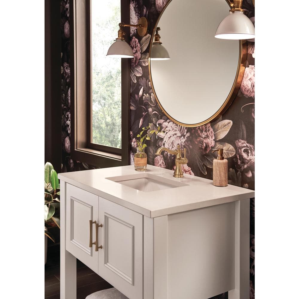 Champagne Bronze Single Handle Bathroom Faucet