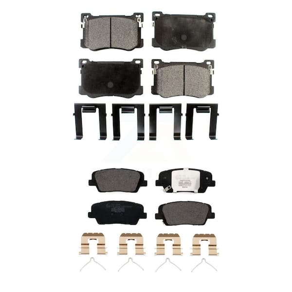 TEC Front Rear Ceramic Brake Pads Kit For 2018 Genesis G80 3.3L with Turbocharged KTC-100761