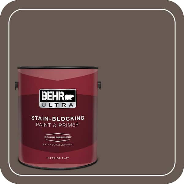 BEHR ULTRA 1 gal. #N200-7 Underground Extra Durable Flat Interior Paint & Primer
