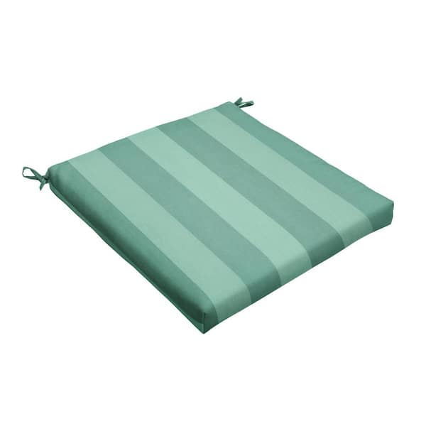 SORRA HOME 20 in. x 20 in. Bristol Indoor/Outdoor Lounge Chair Cushion in Preview Lagoon