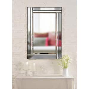 Medium Rectangle Smoked Mirror Finish Beveled Glass Mirror (36.00 in. H x 24 in. W)