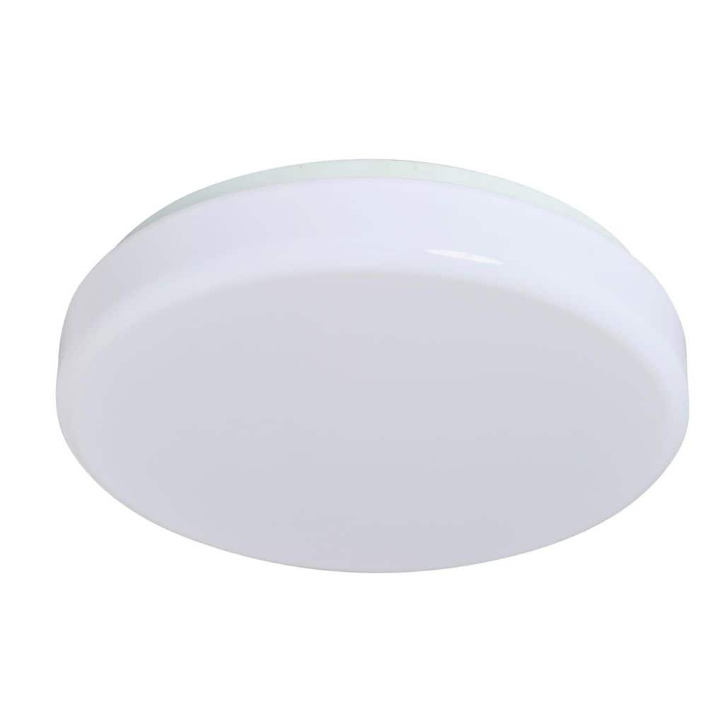11 in. Drum White Integrated LED Flush Mount Ceiling Fixture 5 CCT 2700K-5000K, Dimmable price history on PriceWatchPro