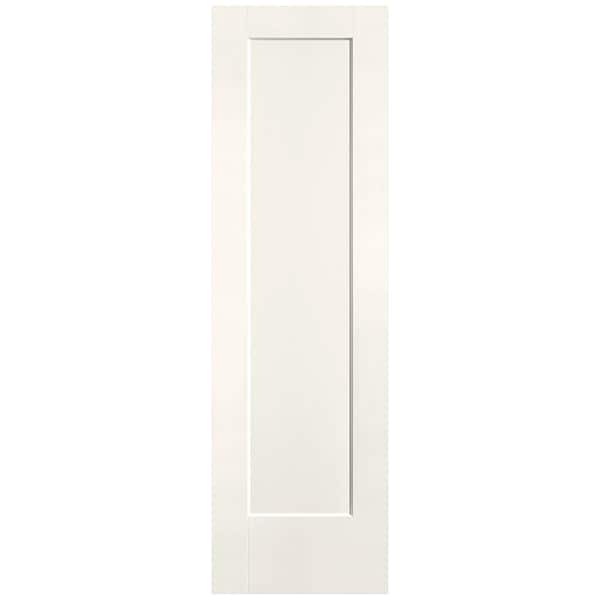 Masonite 24 in. x 80 in. 1-Panel Lincoln Park Single Bore Hollow Core Ivory Keys Molded Composite Interior Door Slab