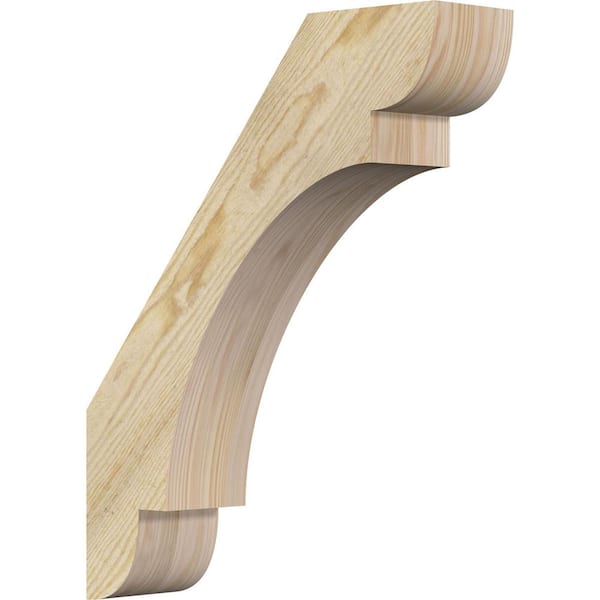 Ekena Millwork 4"W x 16"D x 20"H Olympic Rough Sawn Knee Brace, Douglas Fir