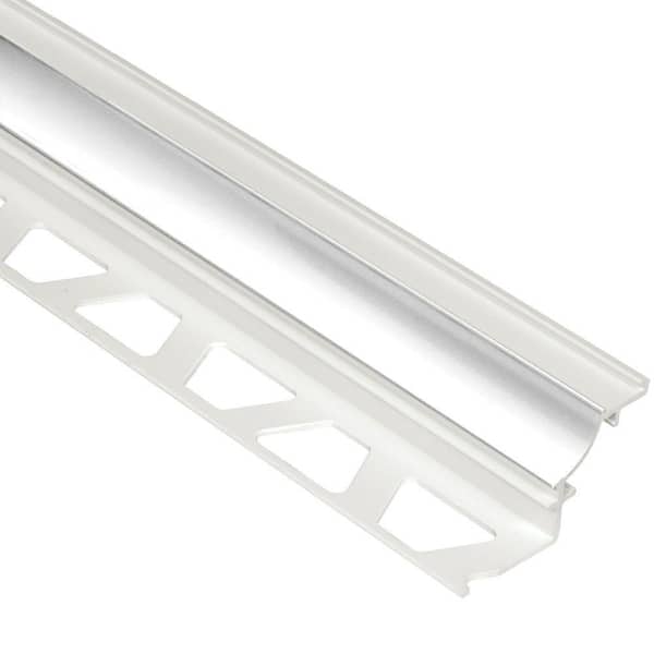 Schluter Dilex-PHK Bright White 5/16 in. x 8 ft. 2-1/2 in. PVC Cove-Shaped Tile Edging Trim