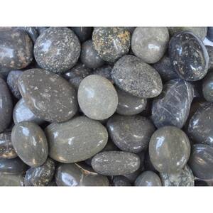 Baja Peninsula 0.25 cu. ft. 1 in. to 2 in. Black Mexican Beach Polished Pebble (20 lbs. 40-Bags/10 cu. ft./Pallet)