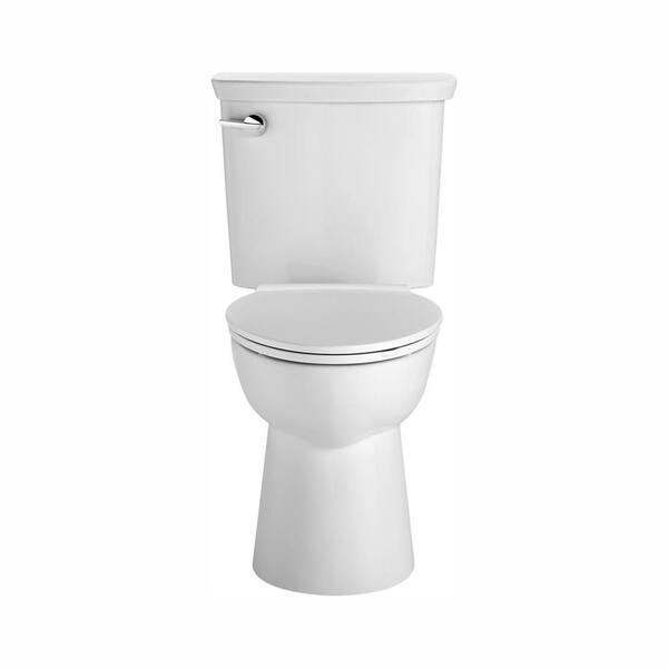 American Standard Vormax UHET Tall Height 2-Piece 1.0 GPF Single Flush Elongated Toilet in White, Seat Not Included
