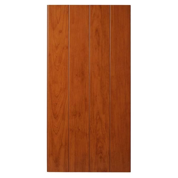 Marlite Supreme Wainscot 8 Linear ft. HDF Tongue and Groove Cambridge Cherry Panel (6-Pack)