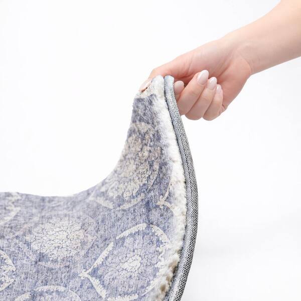 Dream Shag Premium Machine Washable Abstract ADS810 Sky 3 ft. x 4 ft. Area Rug
