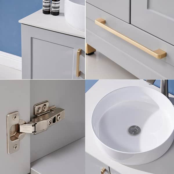 VAPSINT 29 in. W x 20 in. D x 27 in. H 2 Doors Bathroom Vanity in