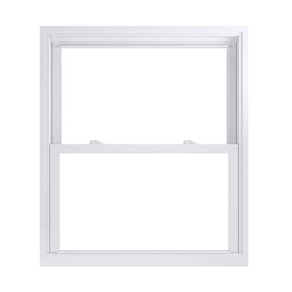 American Craftsman 35.75 in. x 41.25 in. 70 Pro Series White Double Hung Low-E Argon PS Glass Vinyl Replacement Window, Screen Incl