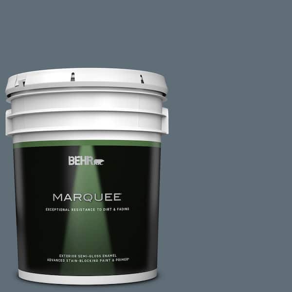 BEHR MARQUEE 5 gal. #N480-6 NYPD Semi-Gloss Enamel Exterior Paint & Primer