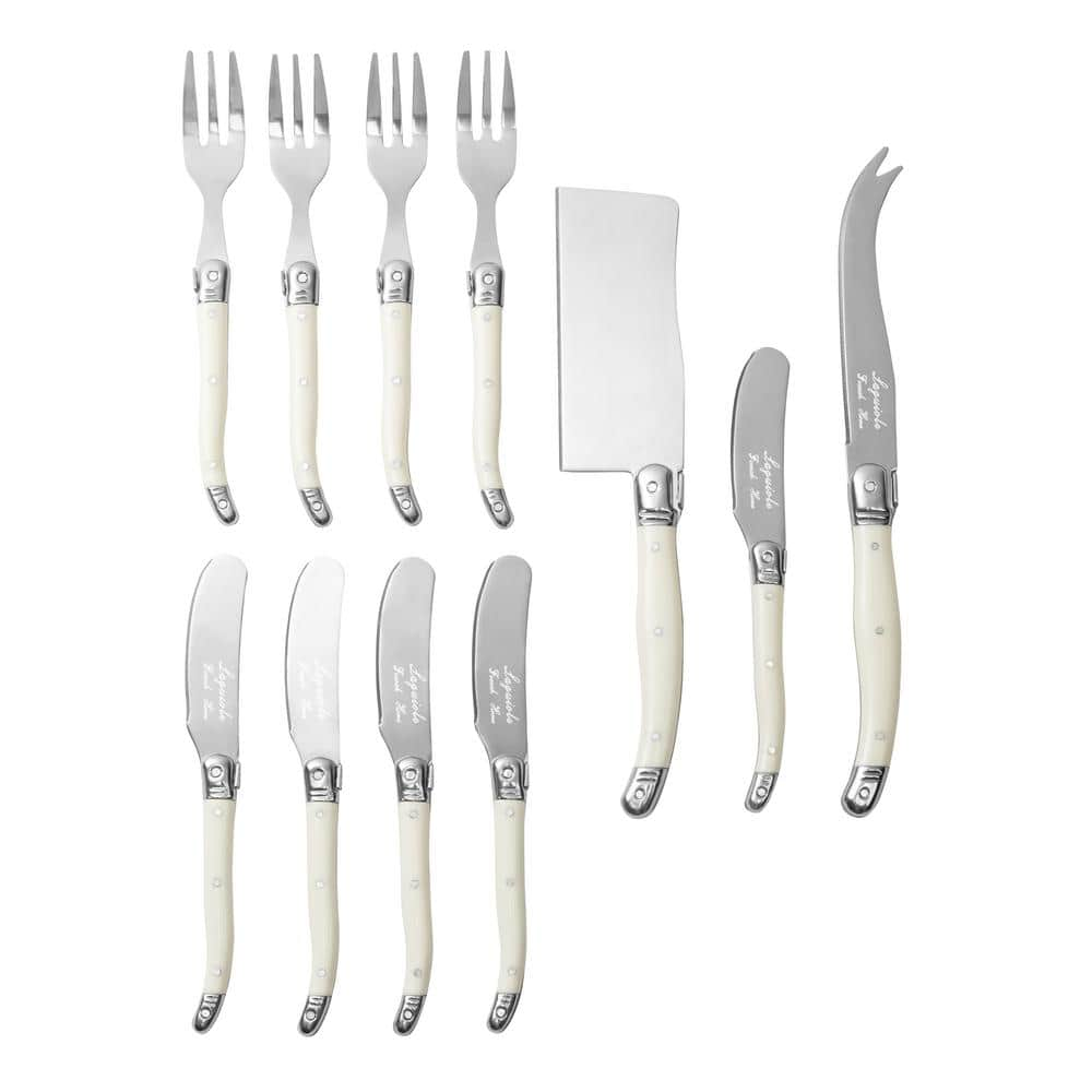 French Home Laguiole Mother of Pearl Cheese Knife and Spreader Set  (7-Piece) LG090 - The Home Depot