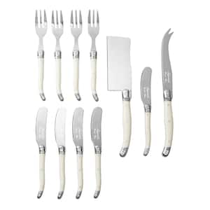 French Home Laguiole Ultimate 11-Piece Charcuterie Set with Faux Ivory Handles