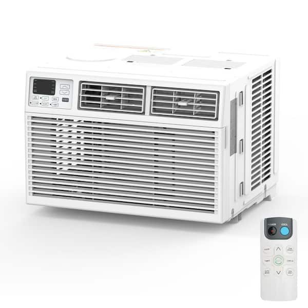 10,000 BTU (6,300 BTU DOE) 115-Volt Window Air Conditioner w/Remote up to 350 sq. ft. White
