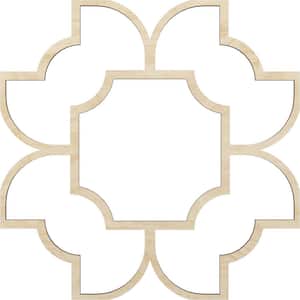 83 in. W x 83 in. H x-3/8 in. T Large Anderson Decorative Fretwork Wood Ceiling Panels, Birch
