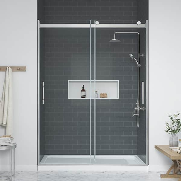 OVE Decors Glenna 60 in. W x 78.74 in. H Sliding Frameless Shower Door ...