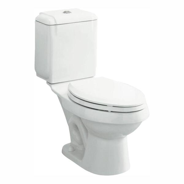 STERLING Rockton 2-piece 0.8 or 1.6 GPF Dual Flush Elongated Front Toilet in White