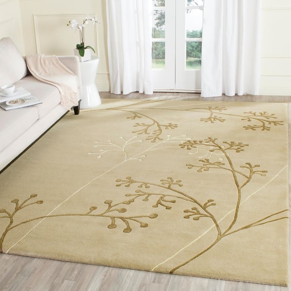 Soho 10 ft. x 14 ft. Sage Floral Area Rug