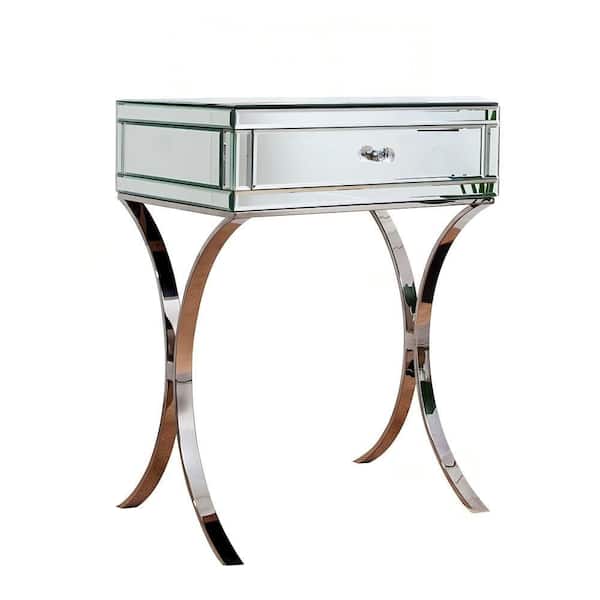 19.69 in. W x 26.77 in. H Framless Mirror Nightstand