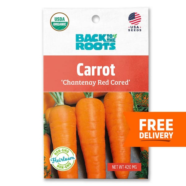 Back to the Roots Organic Chantenay Red Cored Carrot Seed (1-Pack)
