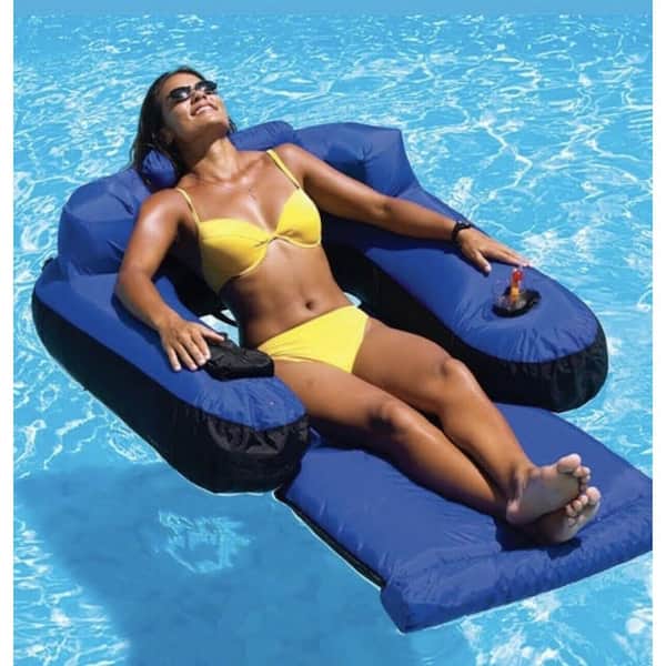 Pool Float Chair With Drink Holder, Pool Float Chair With Drink Holder