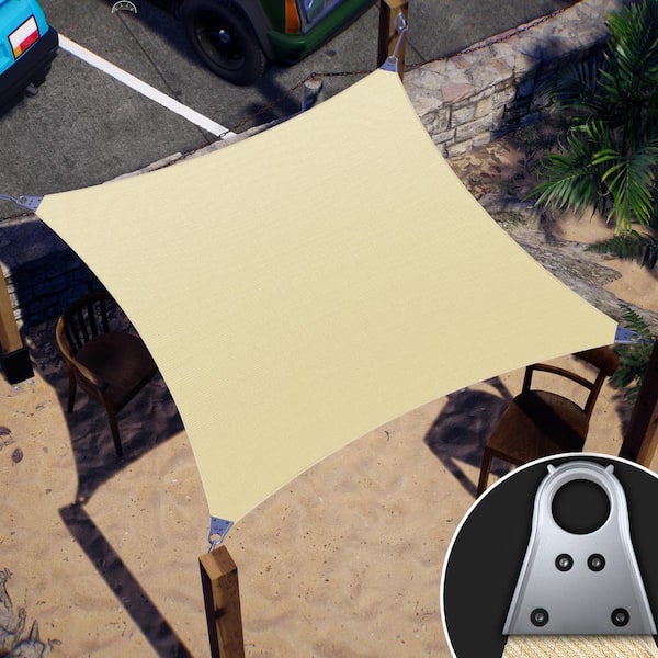 260 GSM Reinforced  Super Ring Square Sun Shade Sail