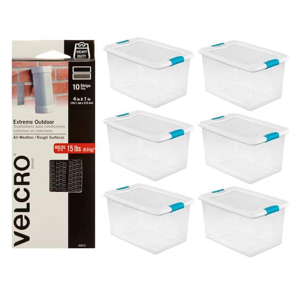 Sterilite 70 Quart Ultra Latch Storage Box 4 Pack & 64 qt Container 6 Pack