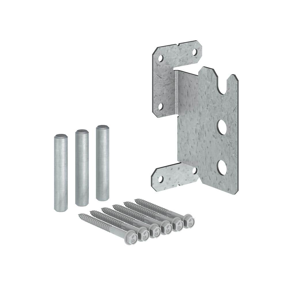 Simpson Strong-Tie 12-Gauge ZMAX Galvanized Concealed Joist Tie with (3)  Short Pins CJT3ZS - The Home Depot
