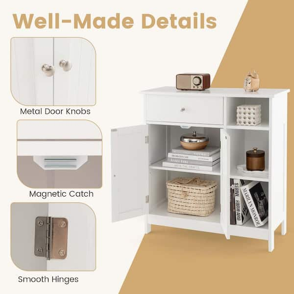 Free Standing Closet Organizer with Removable Drawers and Shelves - Costway