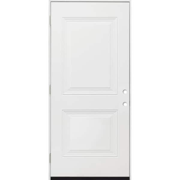 Steves & Sons 36 In. X 80 In. Element Series 2-Panel Square Wht Primed ...