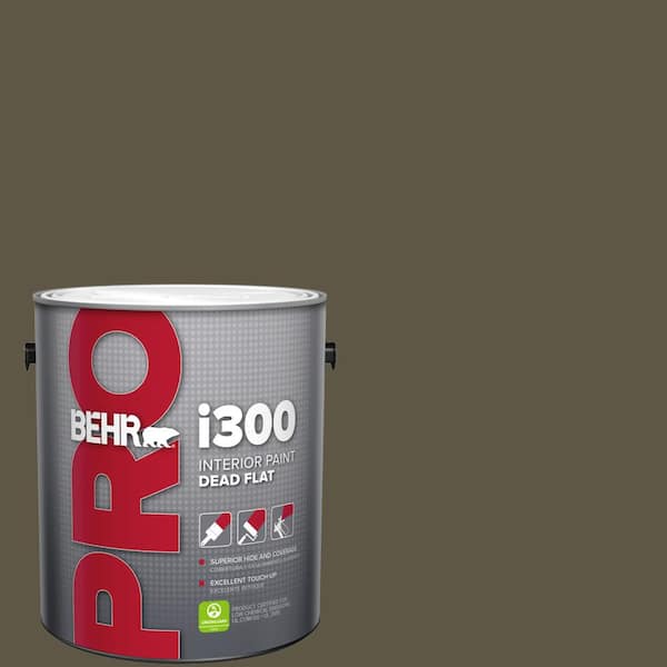 BEHR PRO 1 gal. #760D-7 Moosewood Dead Flat Interior Paint