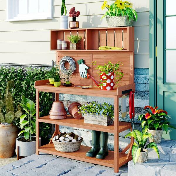 garden potting table home depot