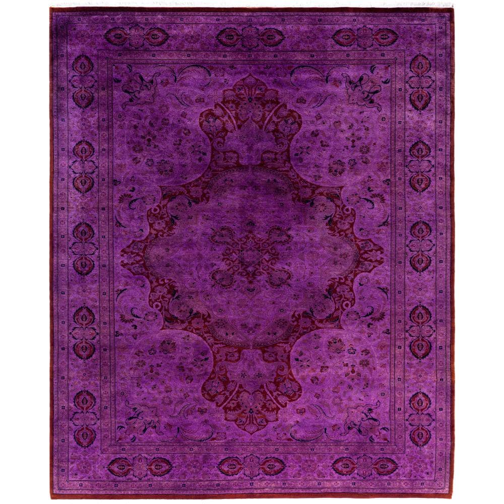 Fine Vibrance Purple 6 X 9 Hand-Knotted Wool Indoor Area Rug price history on PriceWatchPro