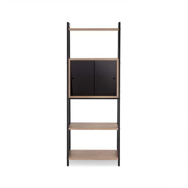 Acme Furniture Finis Light Oak and Black Open Bookcase 92360 Acme Furniture Finis Light Oak and Black Open Bookcase 92360