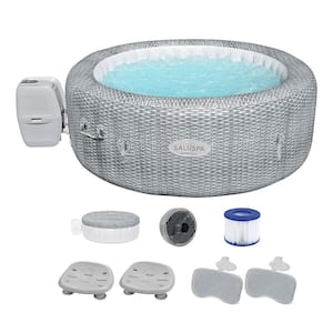 Honolulu 6-Person AirJet Hot Tub with 2 Non Slip Pool/Spa Seat and 2 Pillows