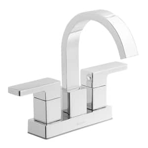 Marx 4 in. Centerset Double-Handle High-Arc Bathroom Faucet in Polished Chrome