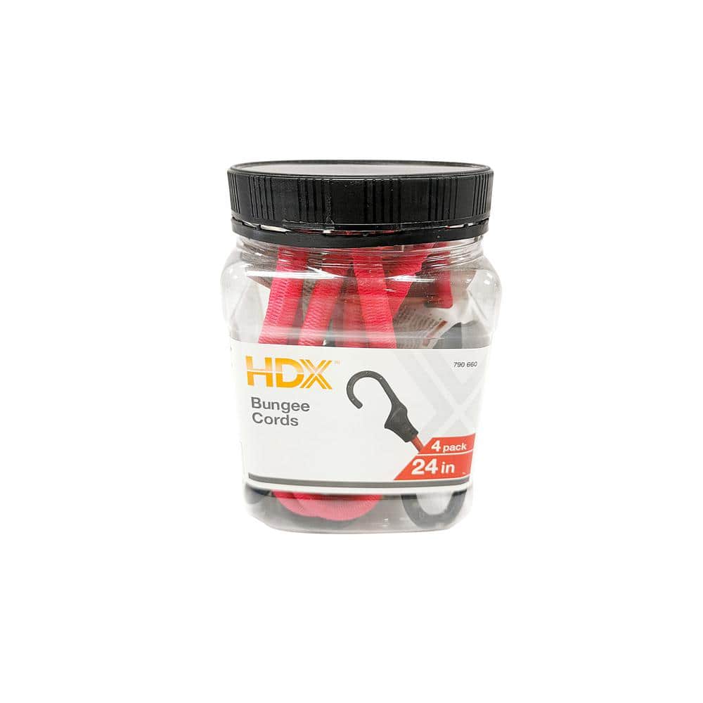 24 in. Super Strong Bungee Cord (4-Pack) price history on PriceWatchPro