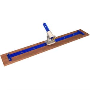 24 in. x 7-1/4 in. Square End Wood Bull Float with Rock-N-Roll Bracket