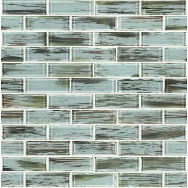 MSI Verde 11.75 in. x 12 in. Textured Glass Subway Wall Tile (9.8 sq. ft./Case)