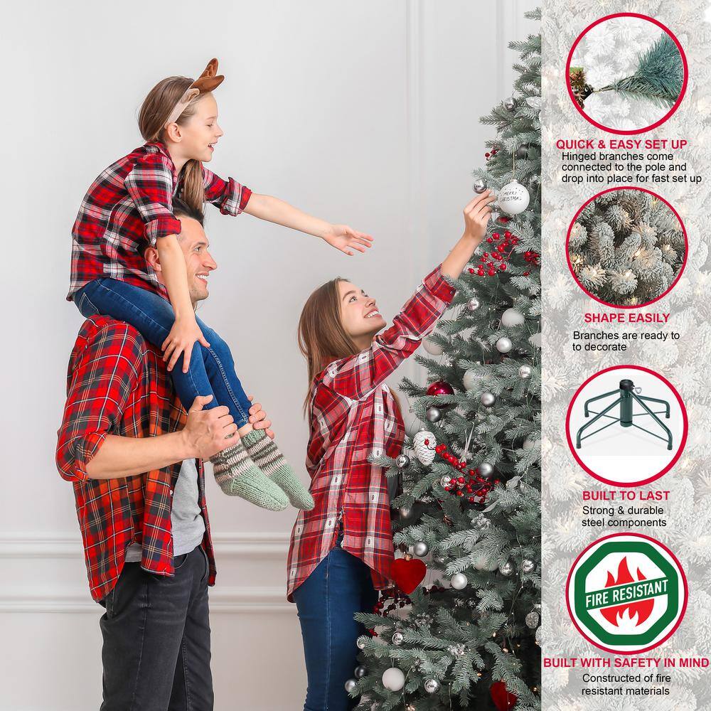 Winter Whisper 4.5' Pre-Lit Pine Christmas Tree with White Lights