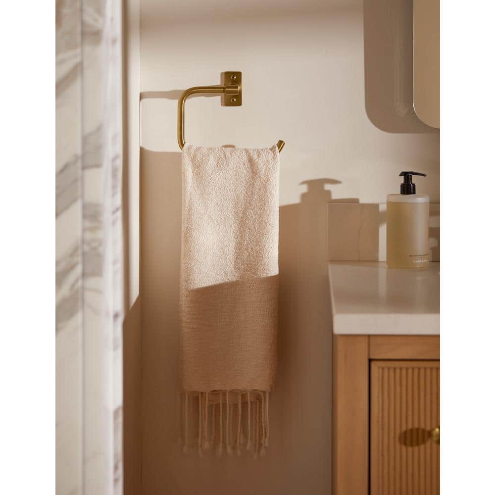 Matte Black Wall Mounted Towel Ring