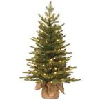 36 in. Feel-Real Nordic Spruce Tree with Clear Lights