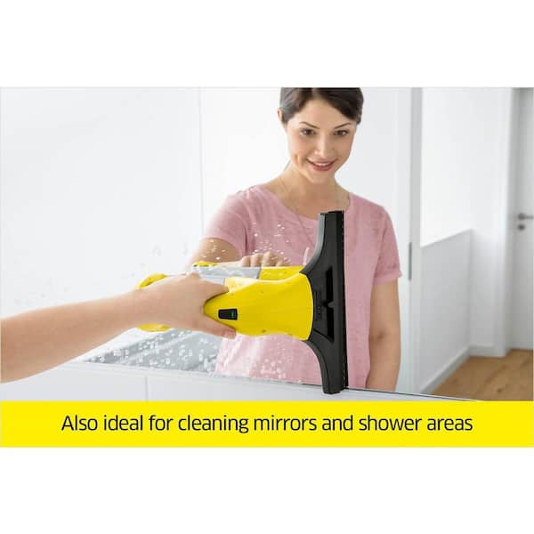 Karcher WV 1 Plus Window Vacuum Squeegee - Also Perfect for Showers,  Mirrors, Glass, & Countertops - 10 in. Squeegee Blade 1.633-041.0 - The  Home Depot