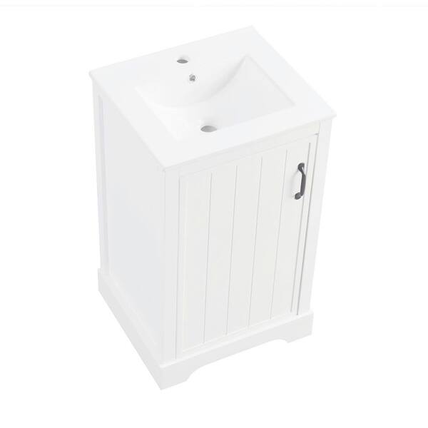 ビジダーム【15cm✖️20cm】　10枚 Ziyudura 20 in. Single Sink Freestanding White Bath Vanity