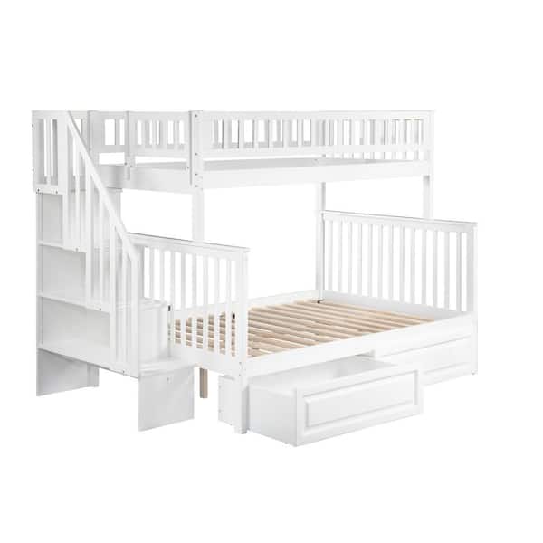 Atlantic Furniture Woodland Staircase, Raised Bunk Bed
