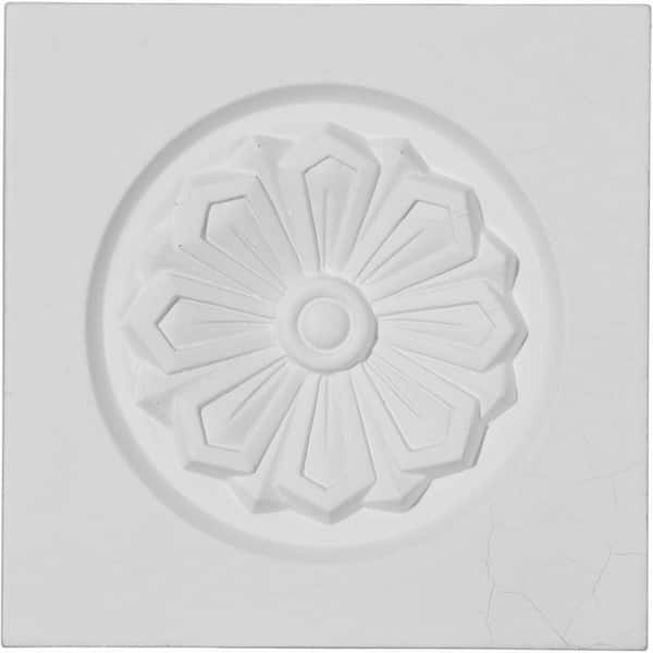 Ekena Millwork 4-1/8 in. x 1 in. x 4-1/8 in. Emery Plinth Block