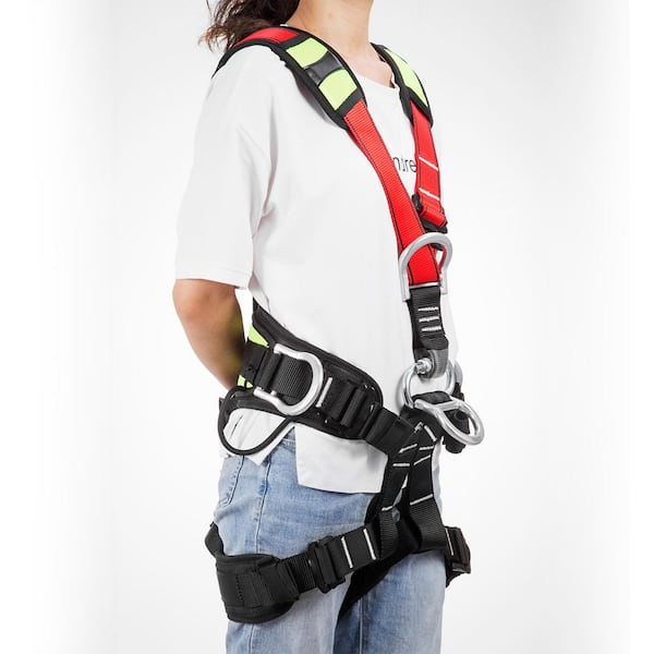 Outdoor Rock Safety Climbing Rappelling Harness Seat Belt Fall Protection Gear 